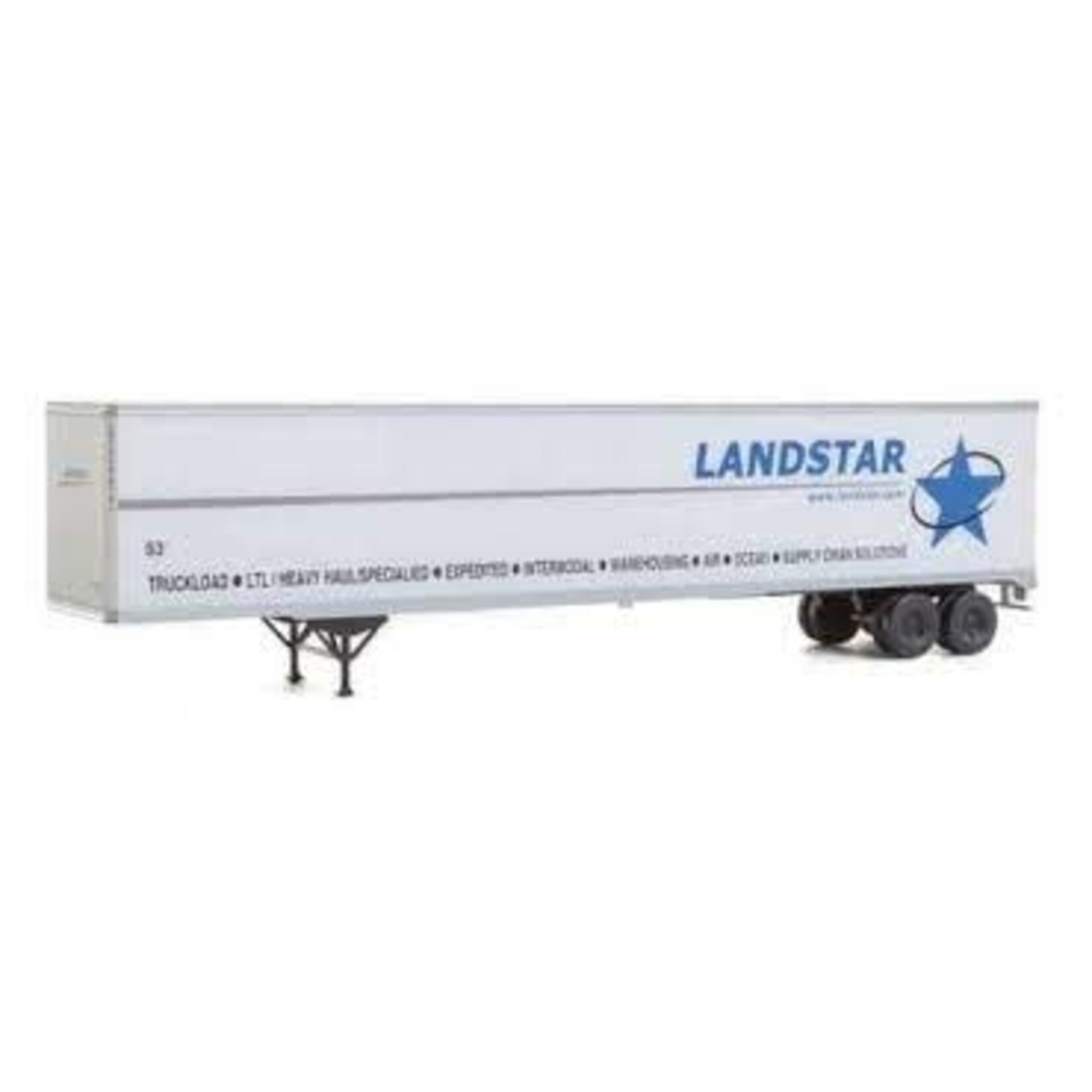 Walthers 2454 HO 53' Stoughton Trailer 2-Pack, Landstar