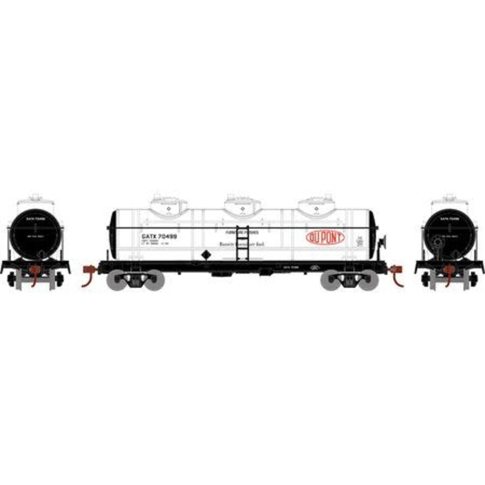 Roundhouse 3184 HO 3-Dome Tank GATX 70499