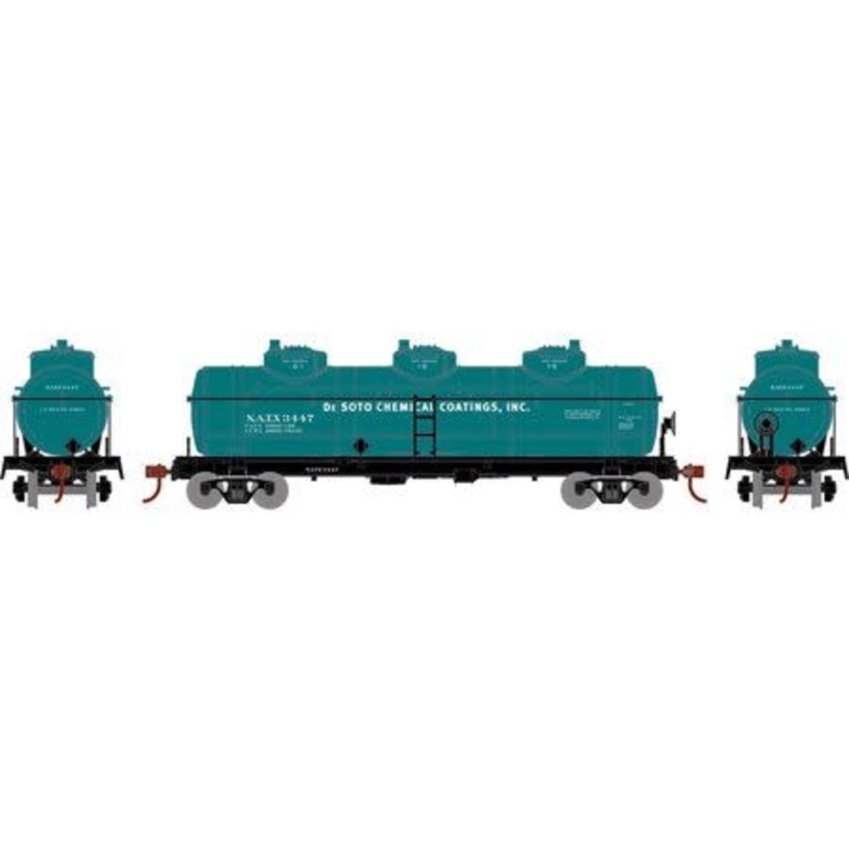 Roundhouse 3191 HO 3-Dome Tank NATX 3447