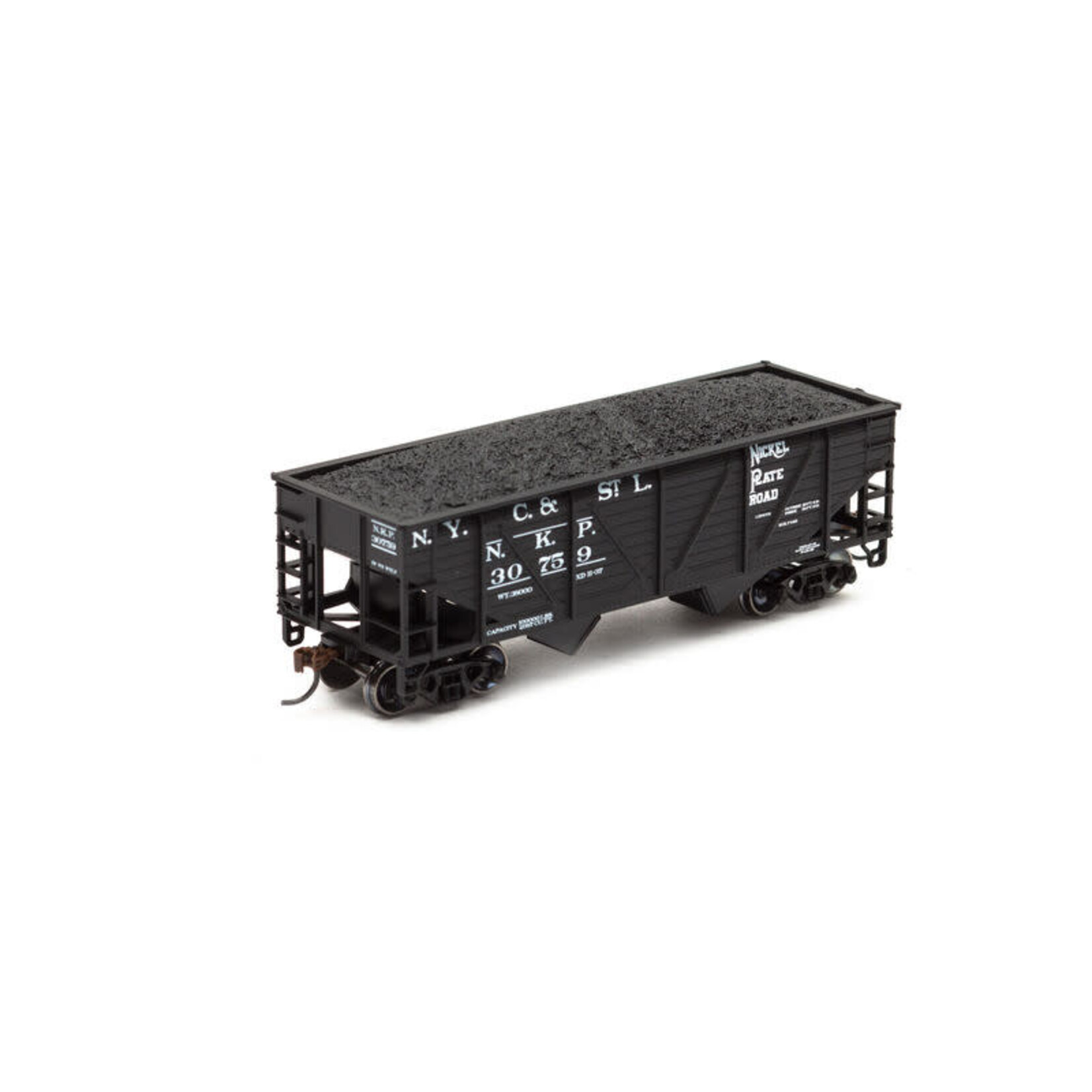 Roundhouse 70237 HO 34' 2-Bay Hopper w/Coal Load, NKP 30759