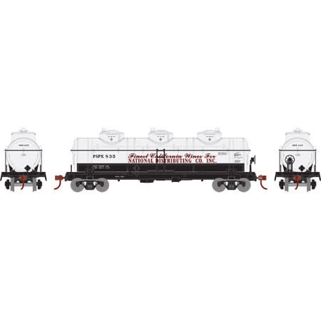 74474 HO RTR 3-Dome Tank, National Distributing 835