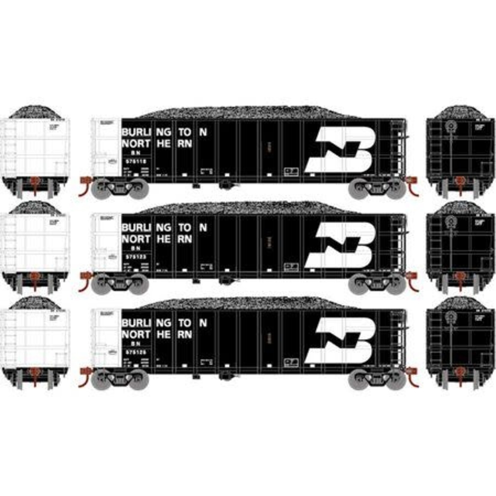 Athearn 7467 HO RTR Thrall High Side Gondola w/Load, BN 575122