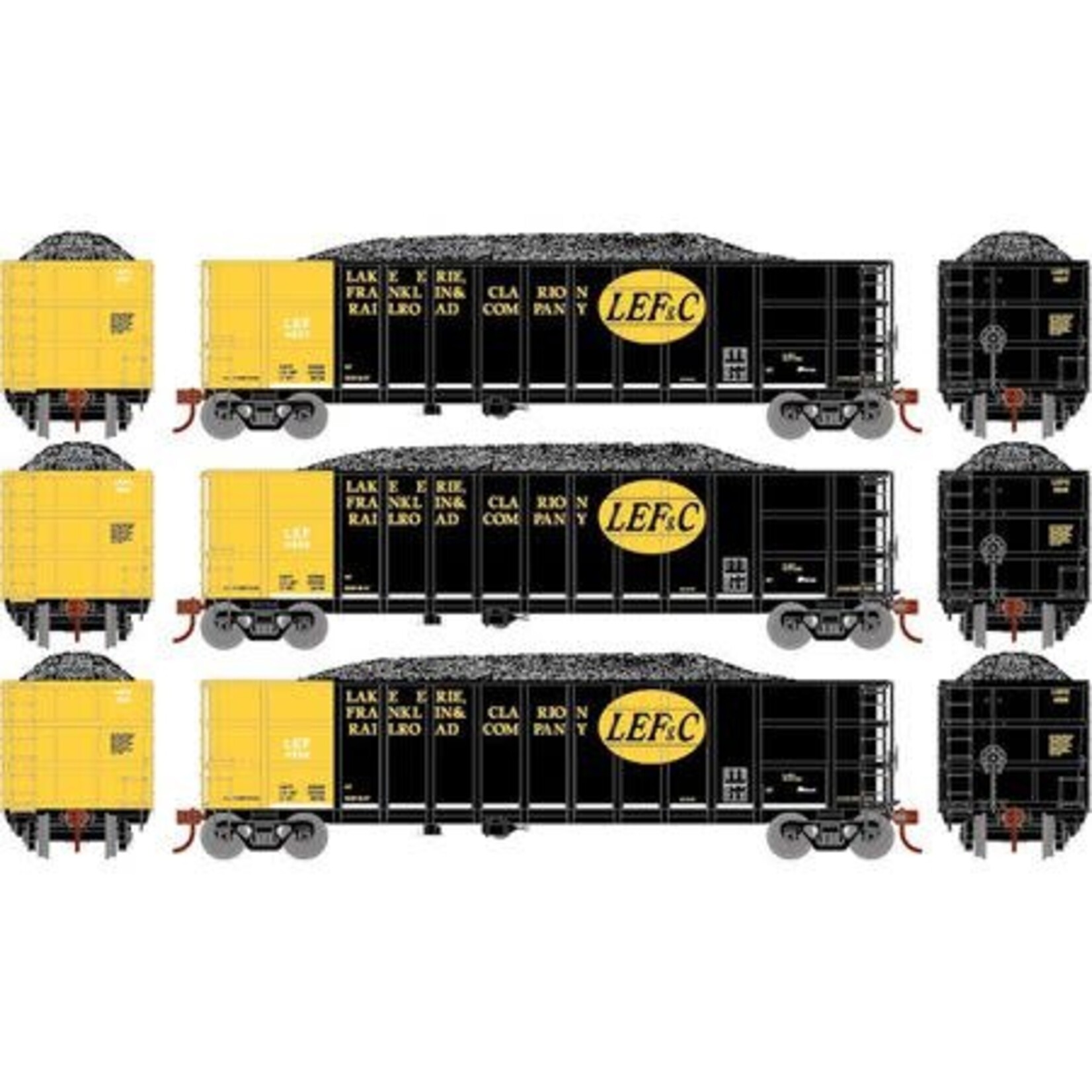 Athearn 7485 HO RTR Thrall High Side Gondola w/Load,LEF&C 2(3)