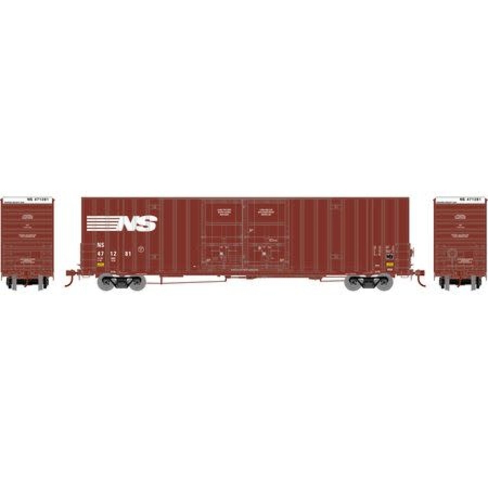 Athearn 75306 HO RTR 60' Gunderson Box, NS 471281