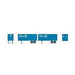 Roundhouse 7927 HO Scale Roundhouse 25' Trailers-GN 2 pack