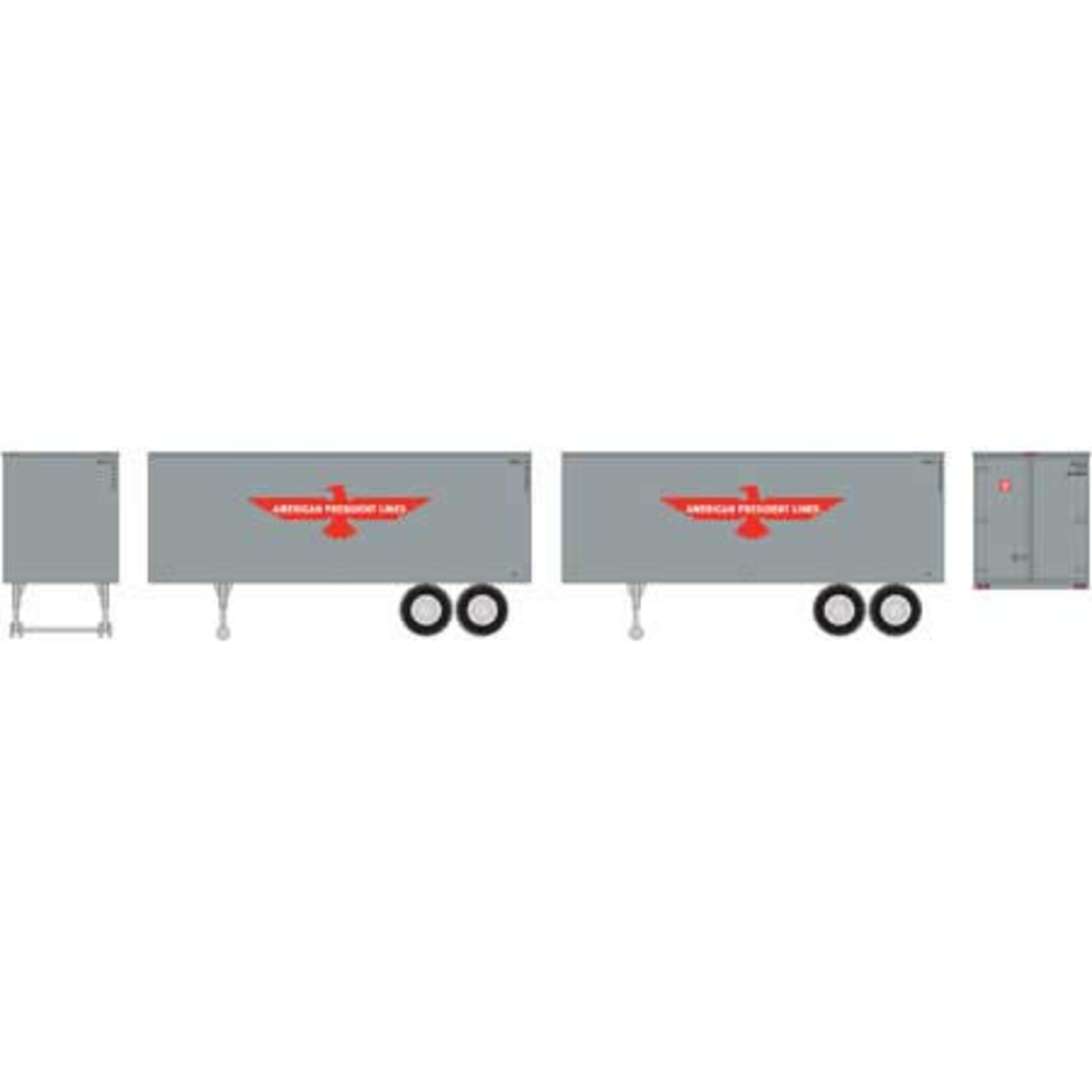 Roundhouse 7940 HO APL Trailers - 2 pack