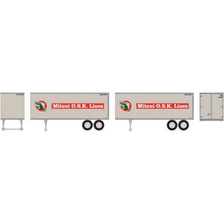 7942 HO MOLU Trailers - 2 pack