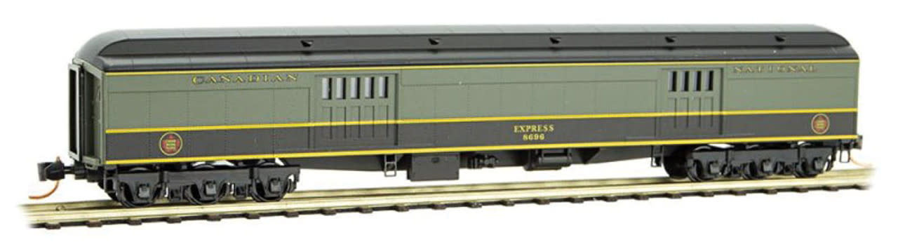 Wagon Fourgon à Bagages Virginian - Greenway Products Athearn - Échelle HO - Kit Monté Peint