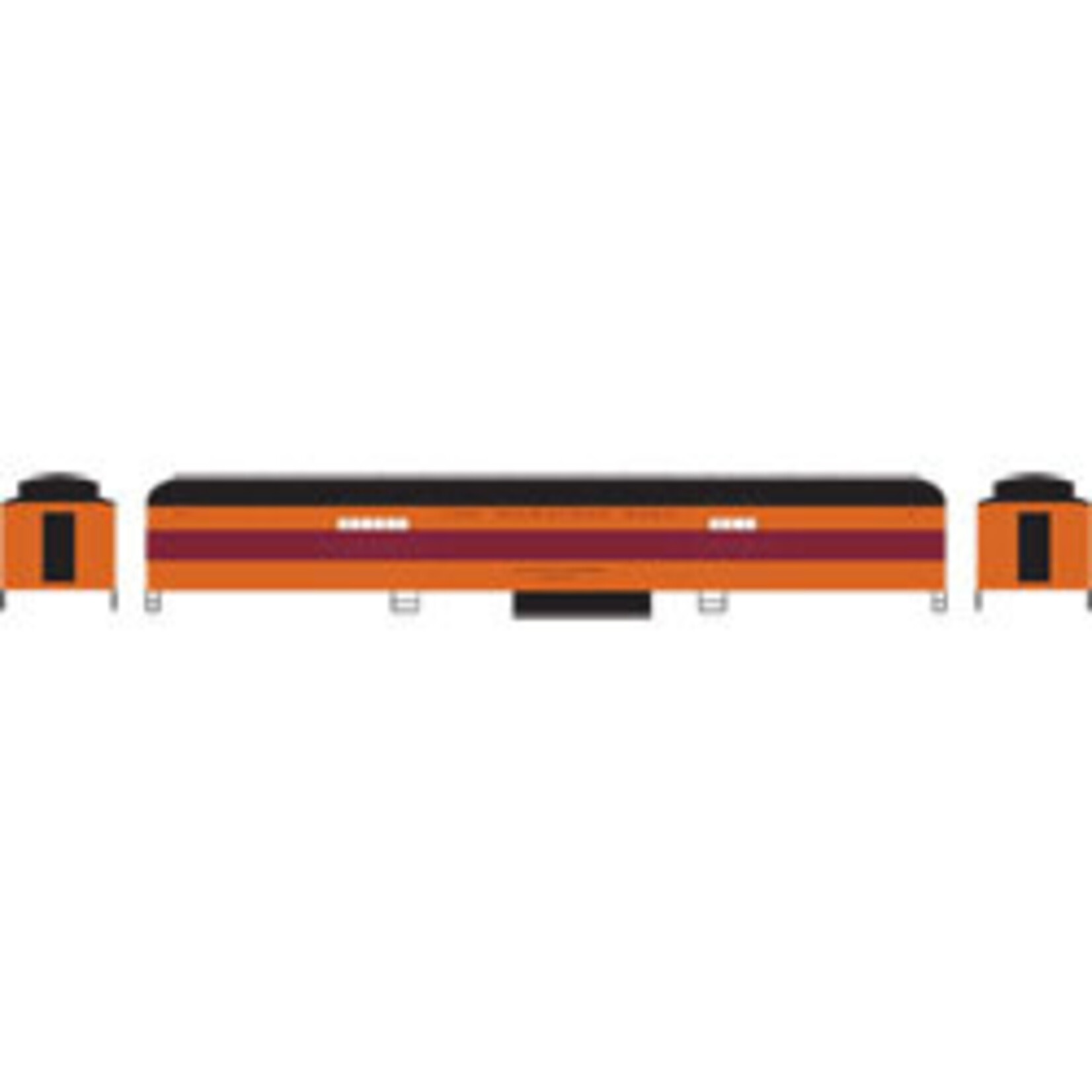 Athearn 79456 HO RTR Heavyweight Baggage, MILW 1036