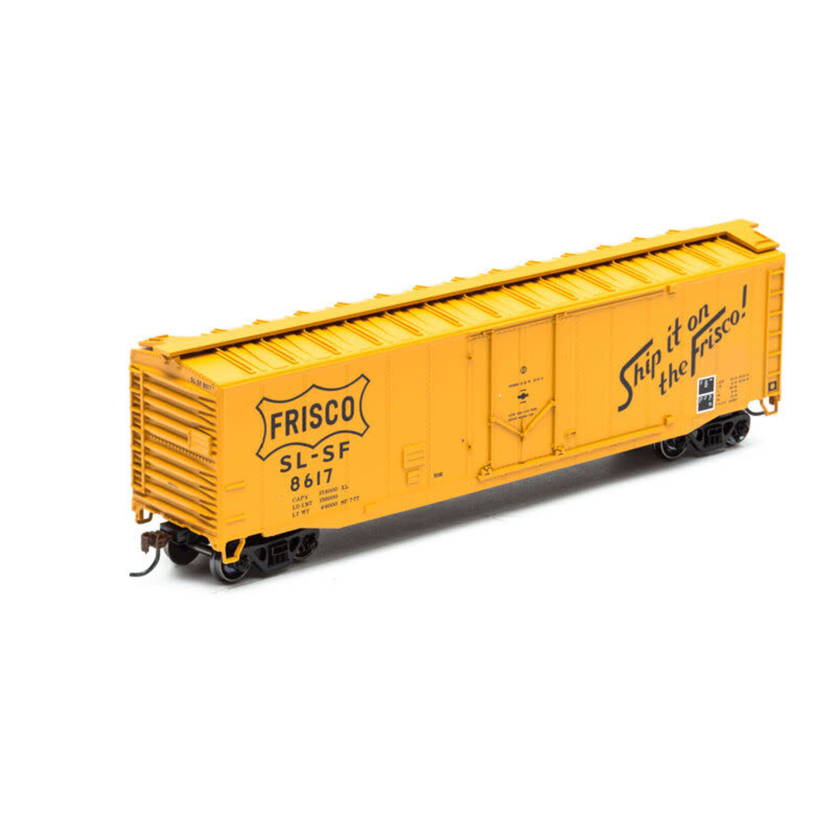 Roundhouse 81462 HO 50' Plug Door Box, Frisco 8617