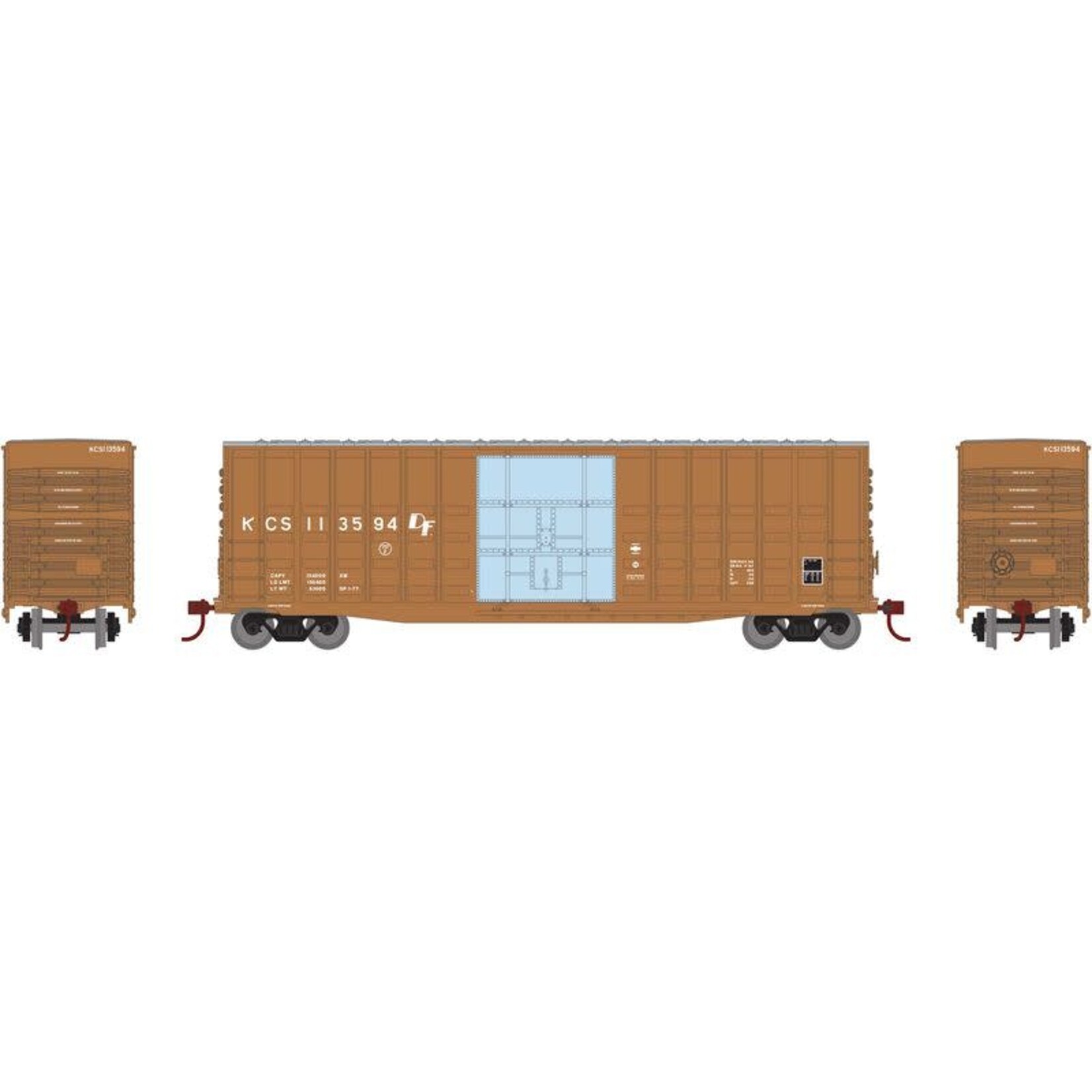 Roundhouse 88065 HO 50' Waffle HC Plug Door Box KCS