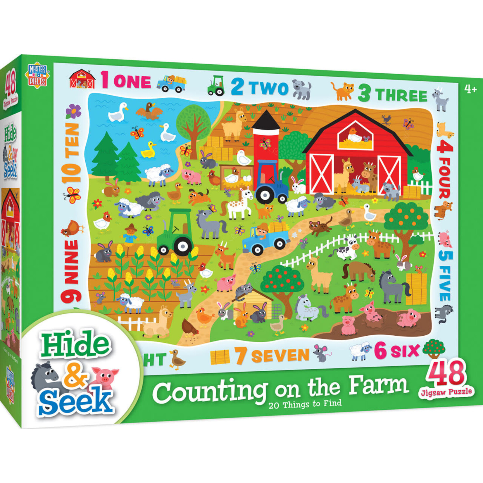 MasterPieces 12207 Counting on Farm 48pc Puzzle