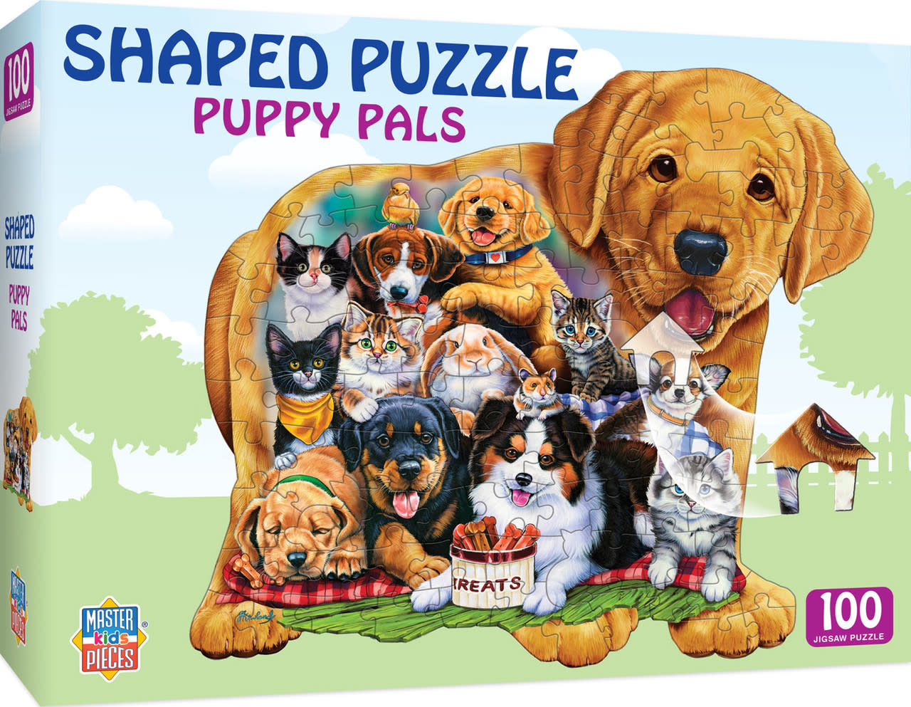 11926 Shaped - Pets Pals Shaped 100 Piece Kids Puzzle