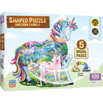 MasterPieces 12230 Shaped - Unicorn Family 100 Piece Kids Puzzle