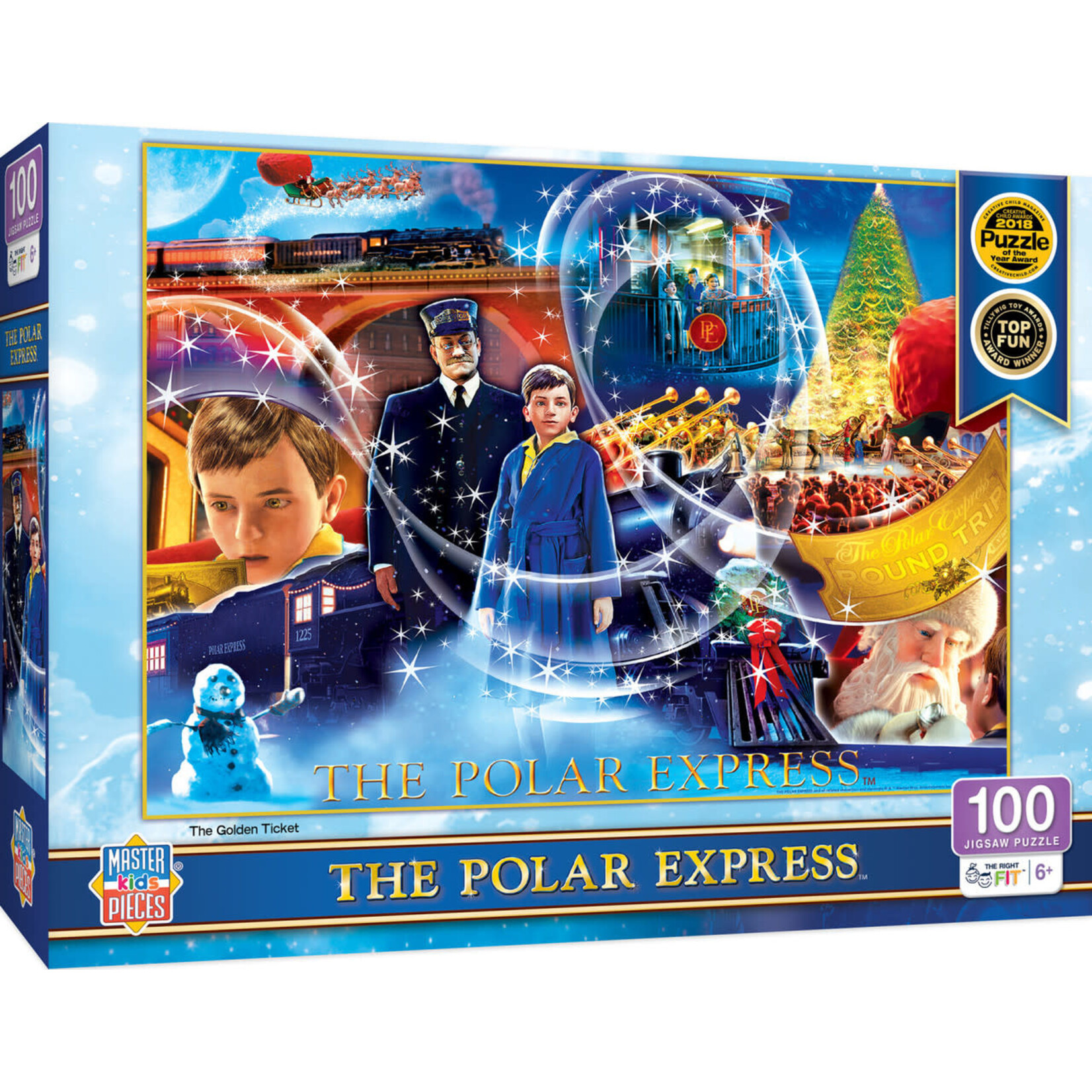 MasterPieces 12240 Polar Express - The Golden Ticket 100 Piece Christmas Puzzle