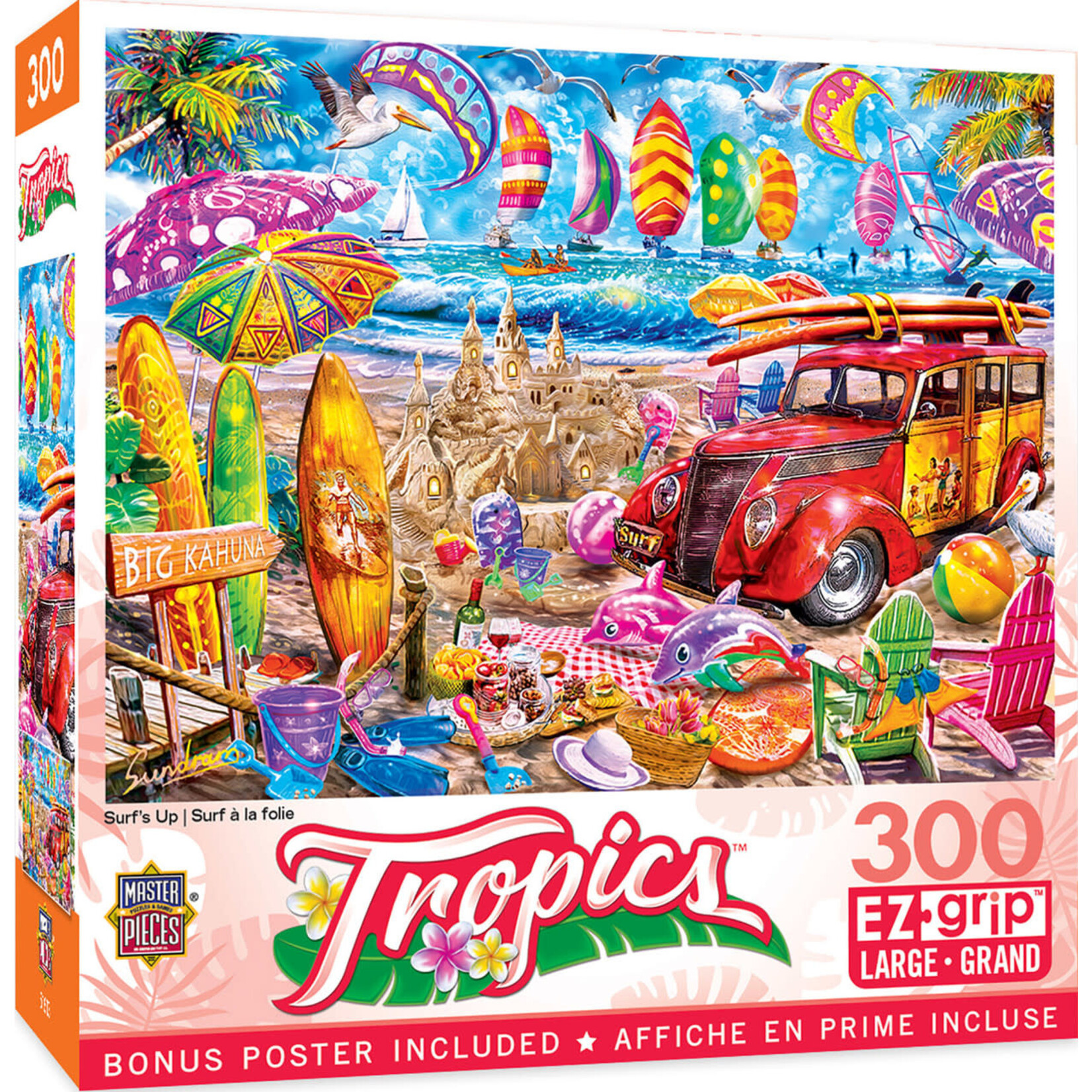 MasterPieces 32233 Tropics - Surf's Up 300 Piece Puzzle