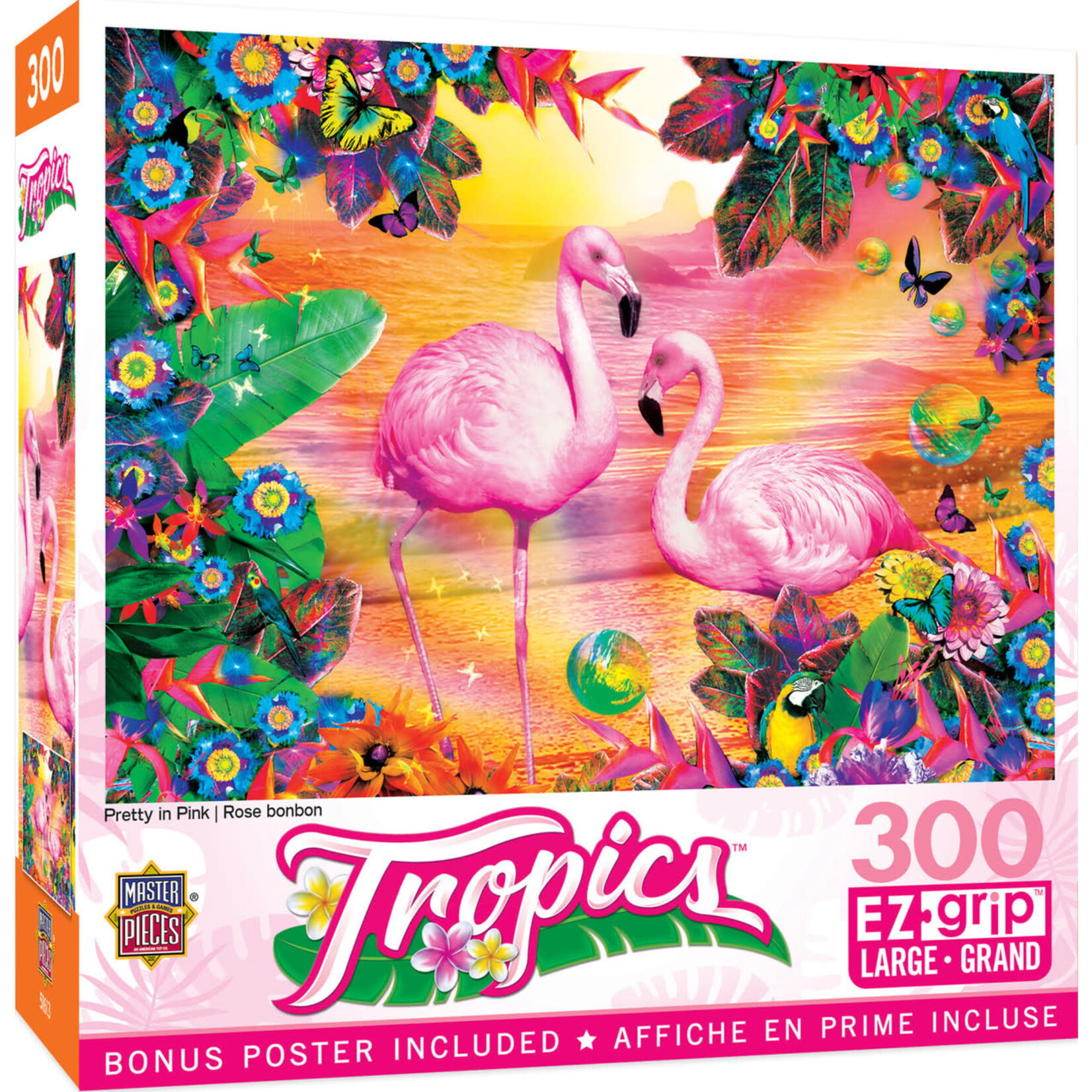 MasterPieces 31925 Pretty in Pink 300 Piece Flamingo Puzzle