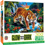 MasterPieces 32231 Glow in the Dark - Stalking Tiger 300 Piece Puzzle