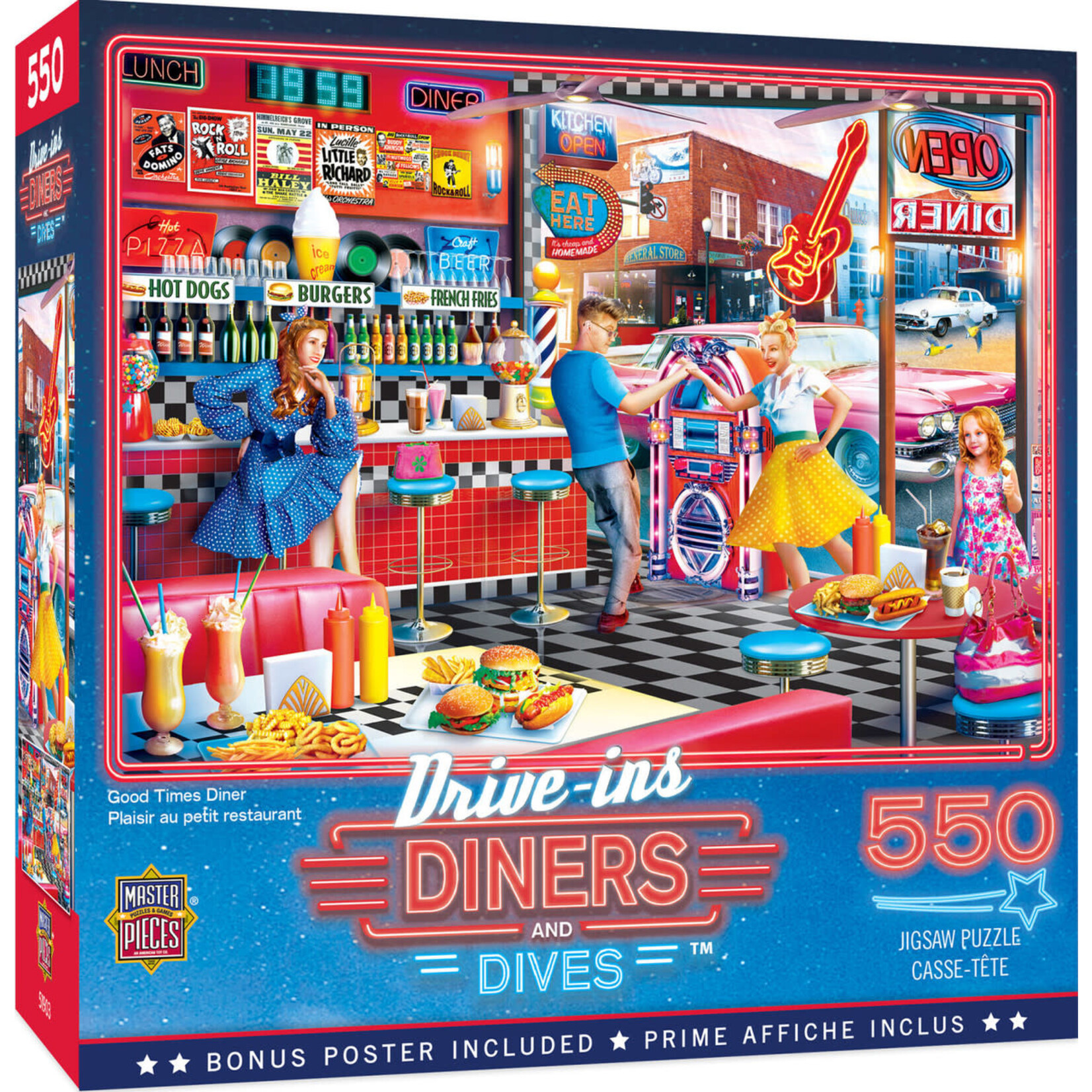 MasterPieces 31930 Good Times Diner 550pc Puzzle