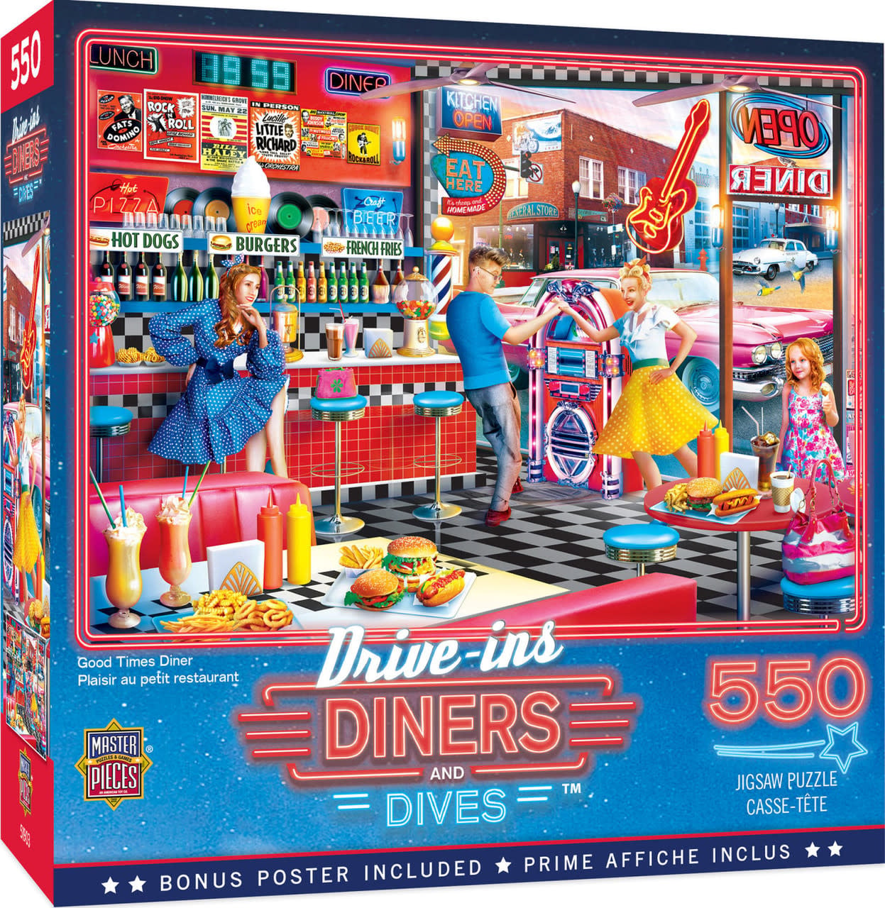 31930 Good Times Diner 550pc Puzzle