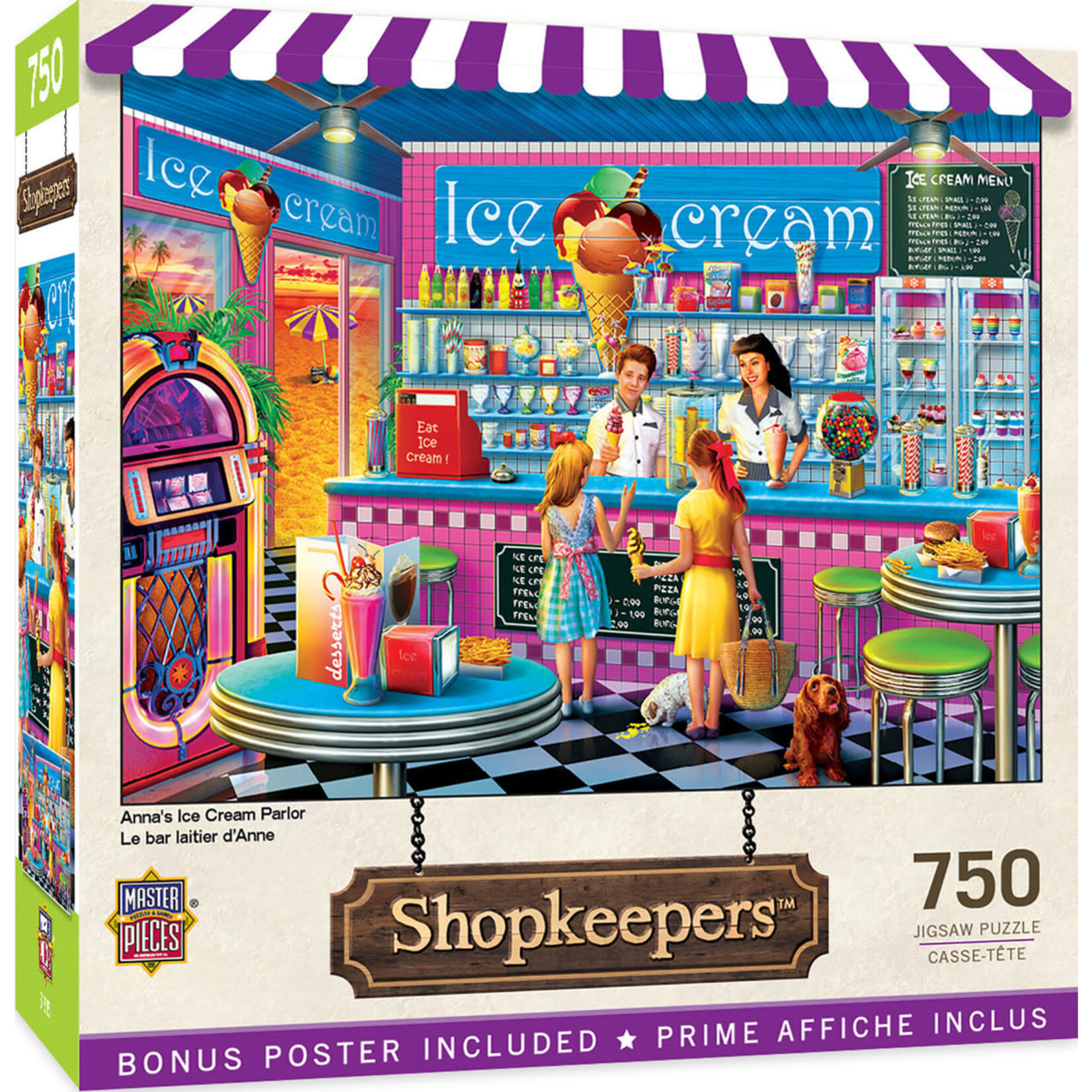 MasterPieces 32011 Annas Ice Cream Parlor 750pc