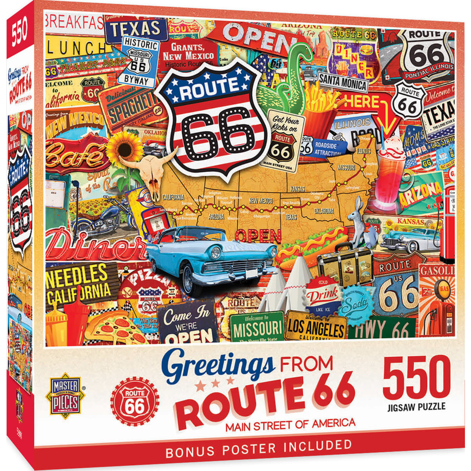 MasterPieces 32024 Route 66 Puzzle 550pc