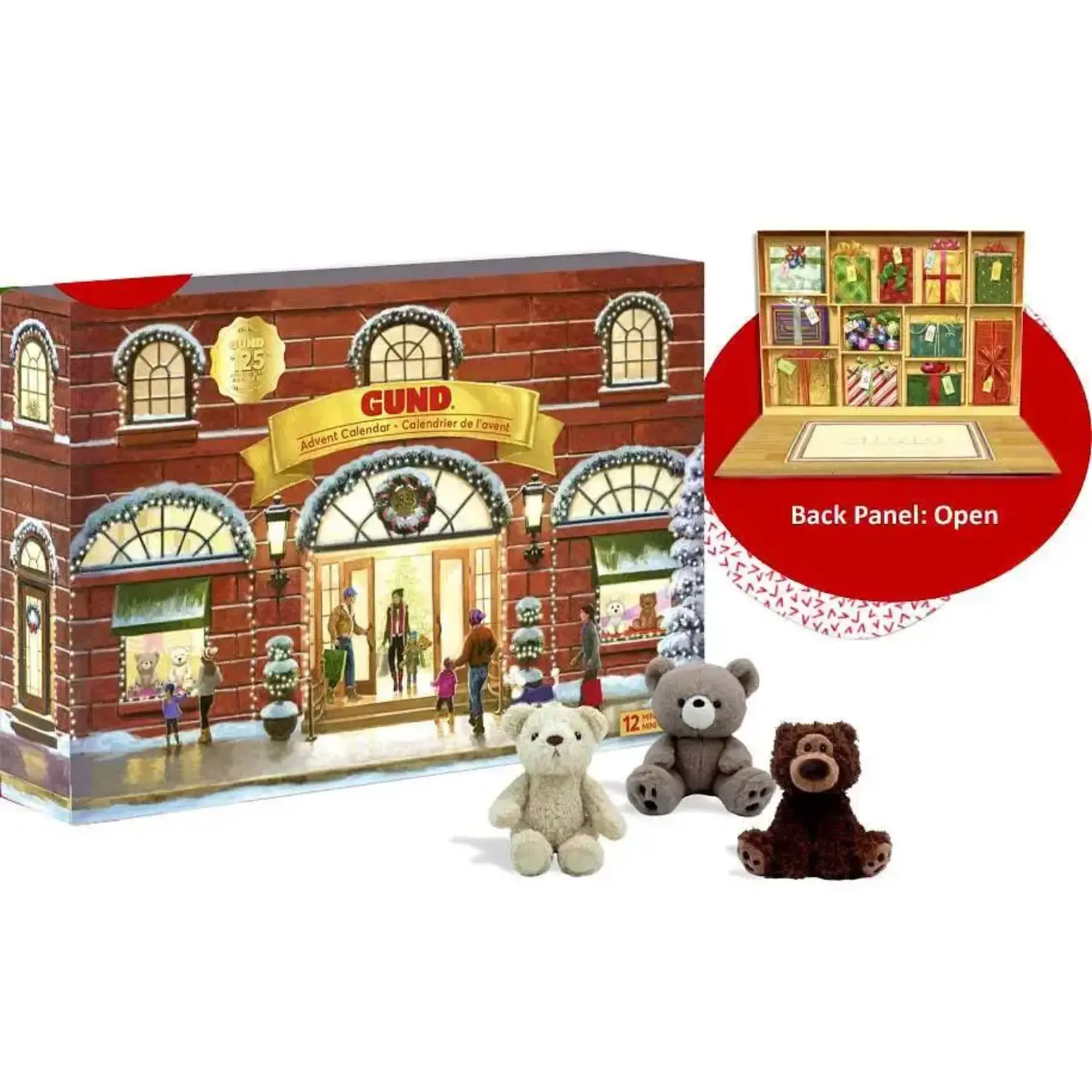 Gund 6067726 GUND Holiday Advent Calendar 12-Day