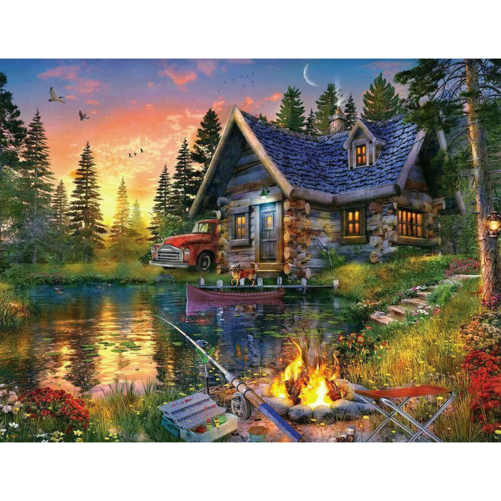 Springbok 3301595 SUN KISSED CABIN 500 Piece Jigsaw Puzzle