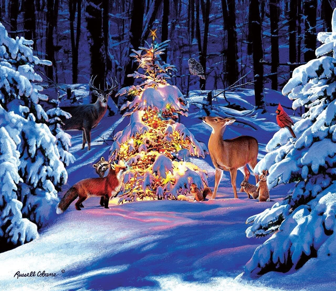 36686 Woodland Glow 500 Piece Jigsaw Puzzle