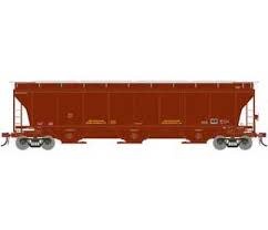 89974 HO Trinity 3-Bay Hopper Data Only, Brown