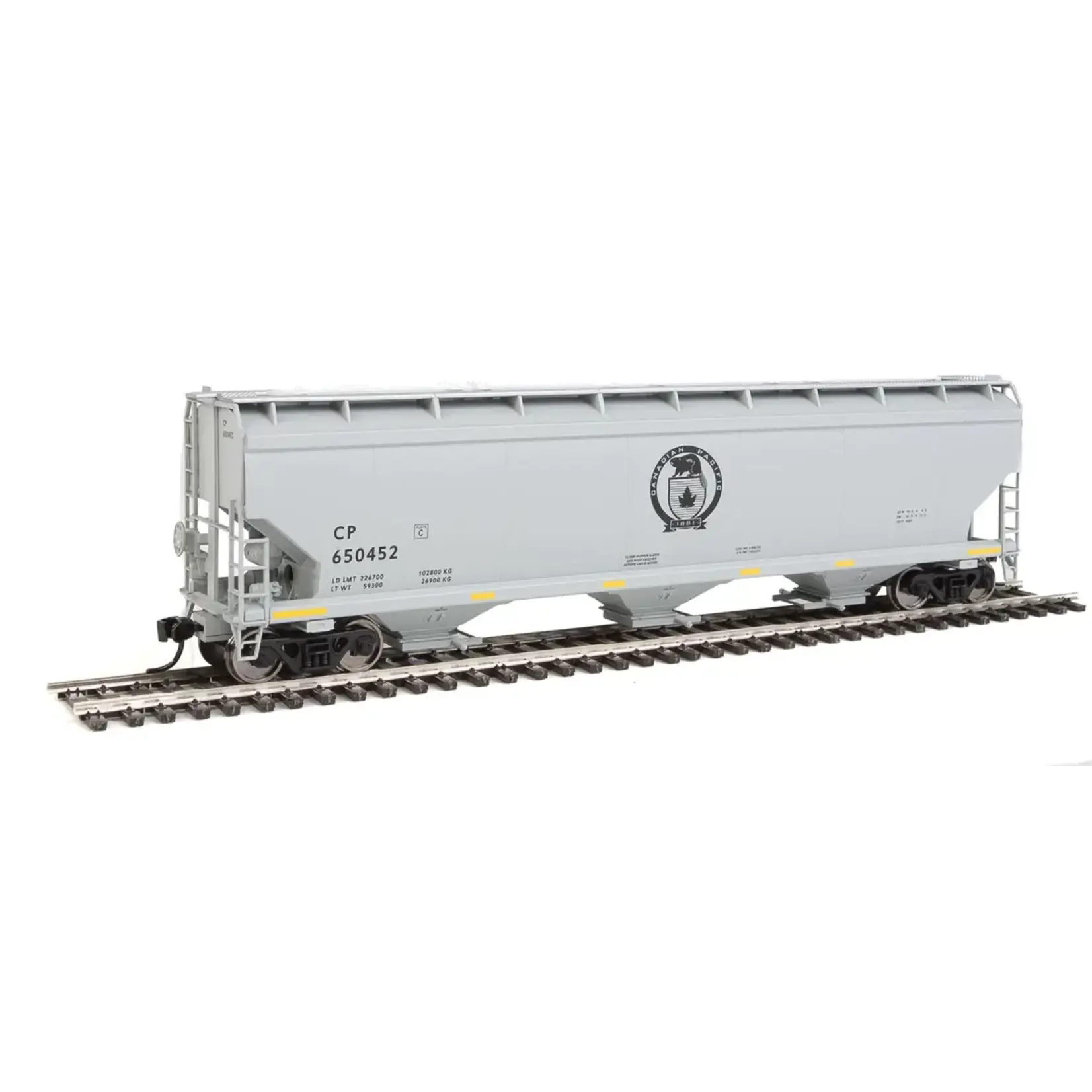 Walthers 9107638 HO 60' NSC 5150 3-Bay Covered Hopper CP 650452