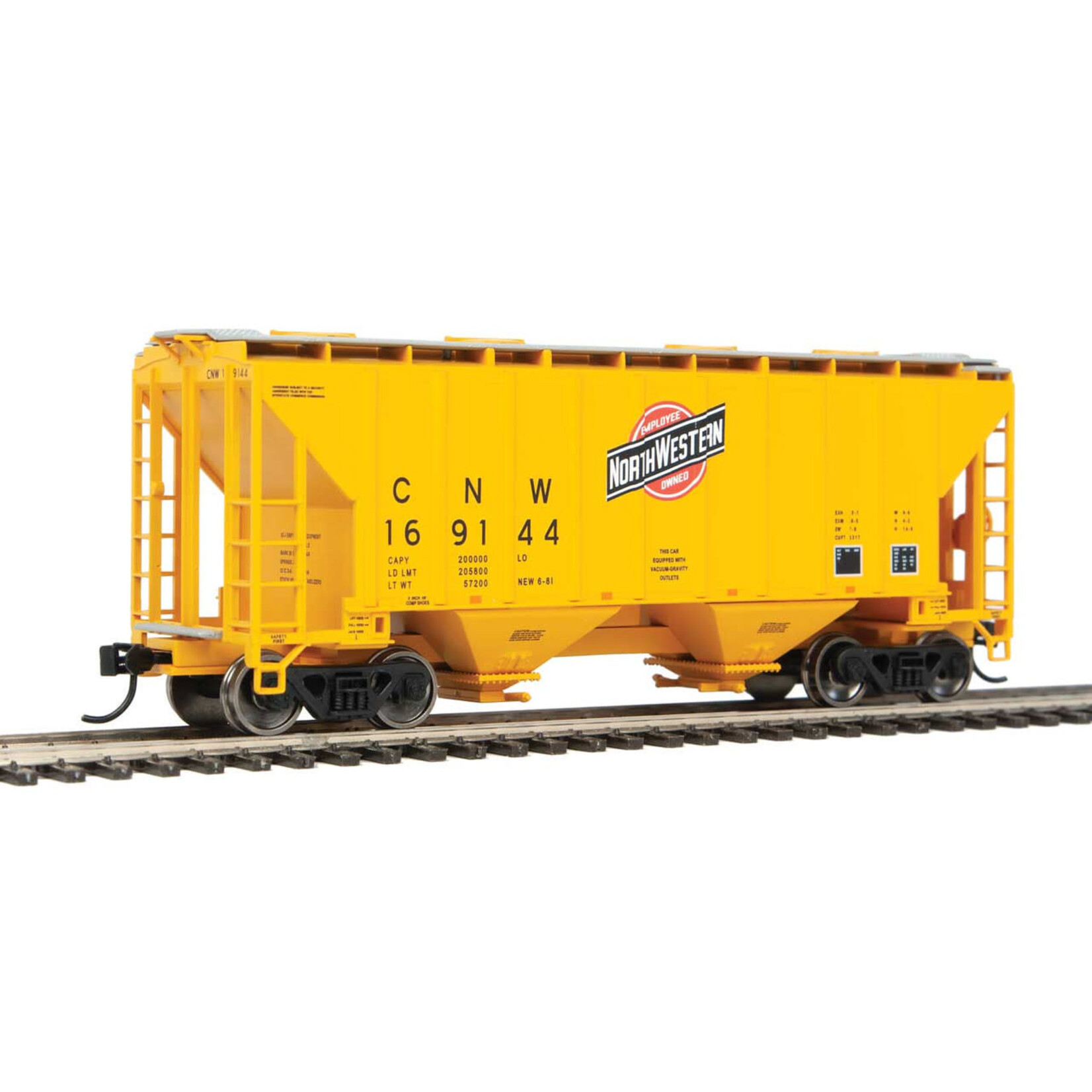 Walthers 9107955 HO 37' Chicago & North Western Covered Hopper