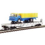 Athearn 92081 HO RTR 40' Flat w/Stake Bed, SF 1