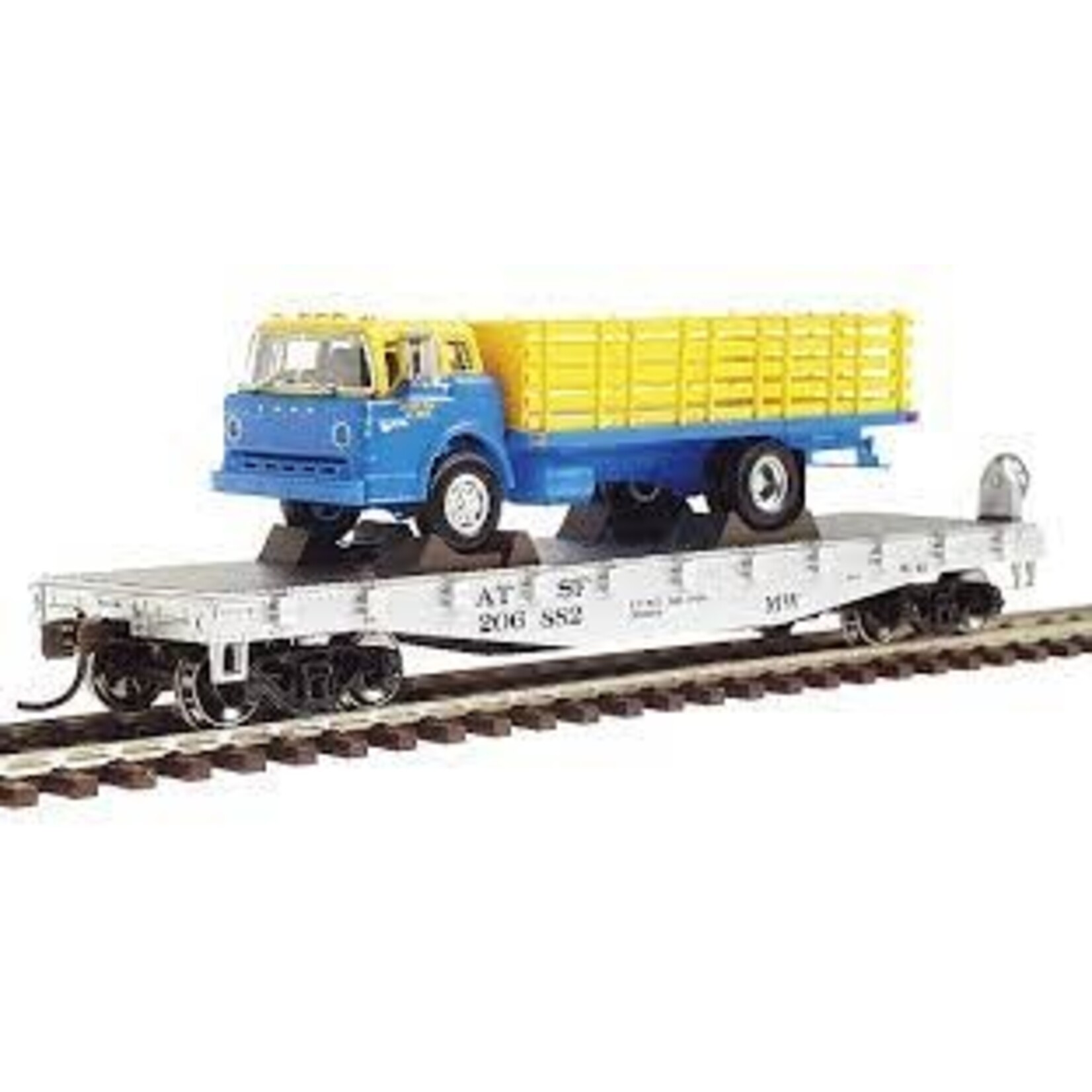 Athearn 92081 HO RTR 40' Flat w/Stake Bed, SF 1