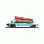 Walthers 9311773 HO UP Log Dump Car