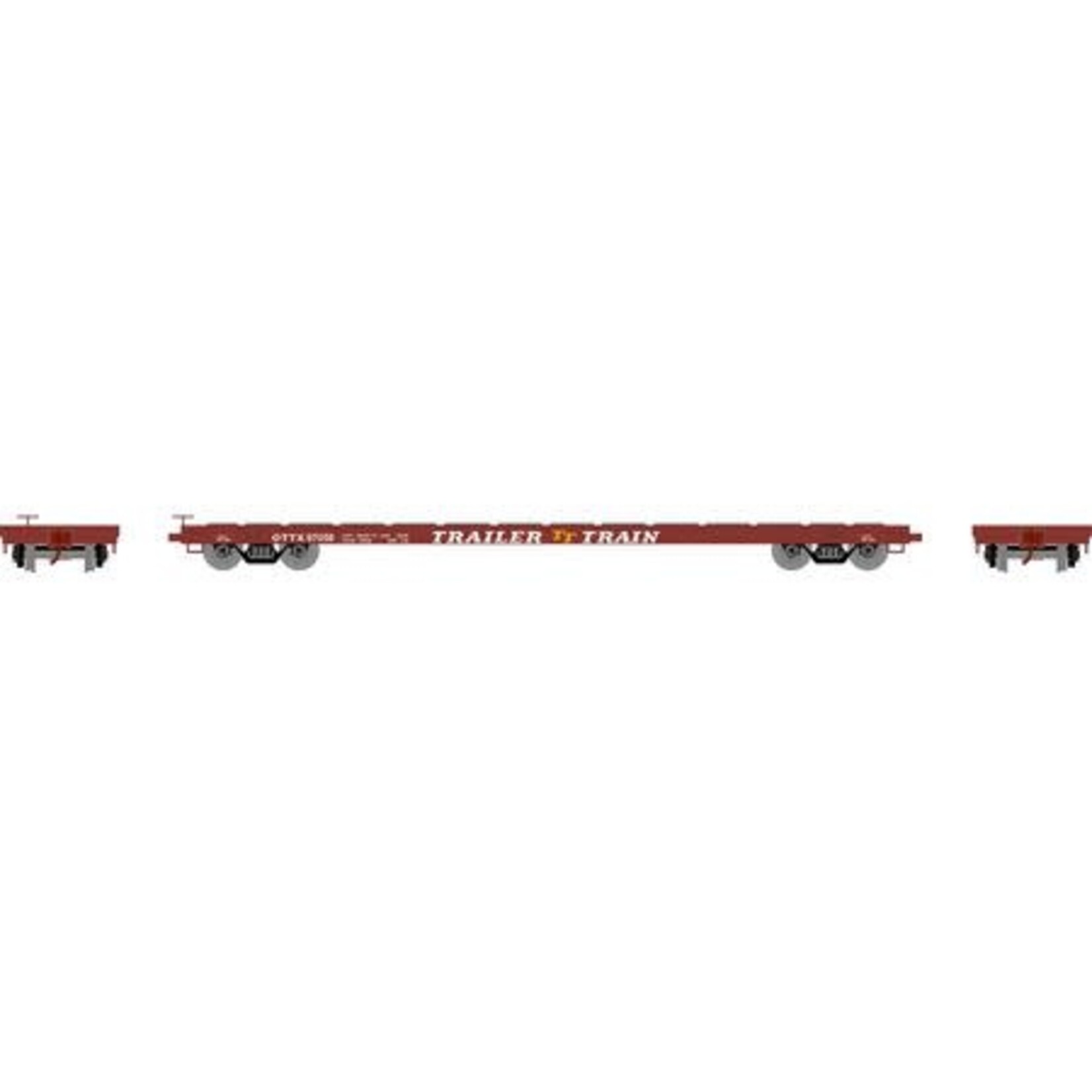 Athearn 97069 HO 60' Flat, OTTX/Brown Logo 97058