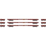 Athearn 97071 HO 60' Flat, OTTX/Brown Logo (3)