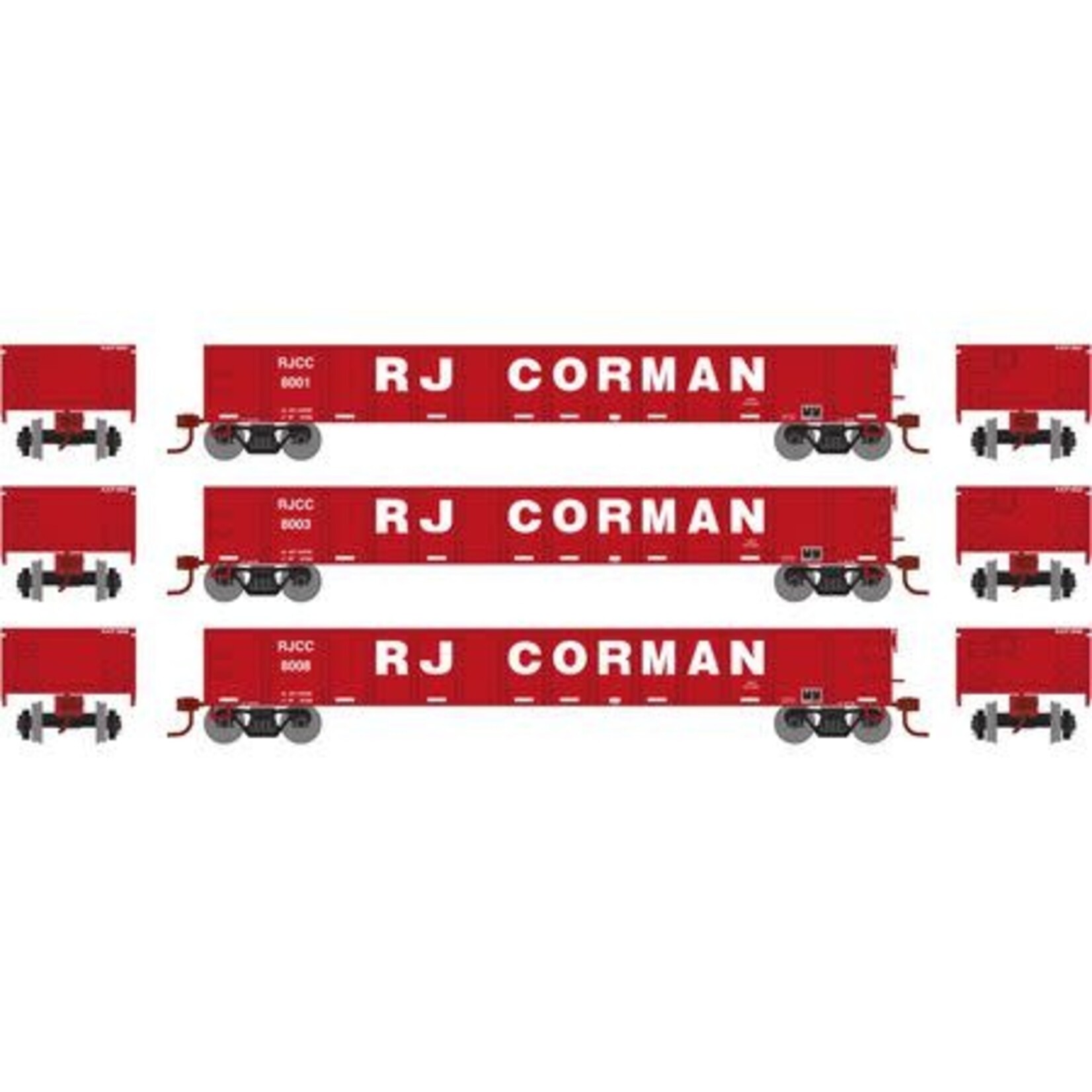 Athearn 97391 HO RTR 52' Mill Gondola RJCC (3)