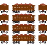 Athearn 97952 HO 26' Ore Low Side w/Load, CR 1 (4)