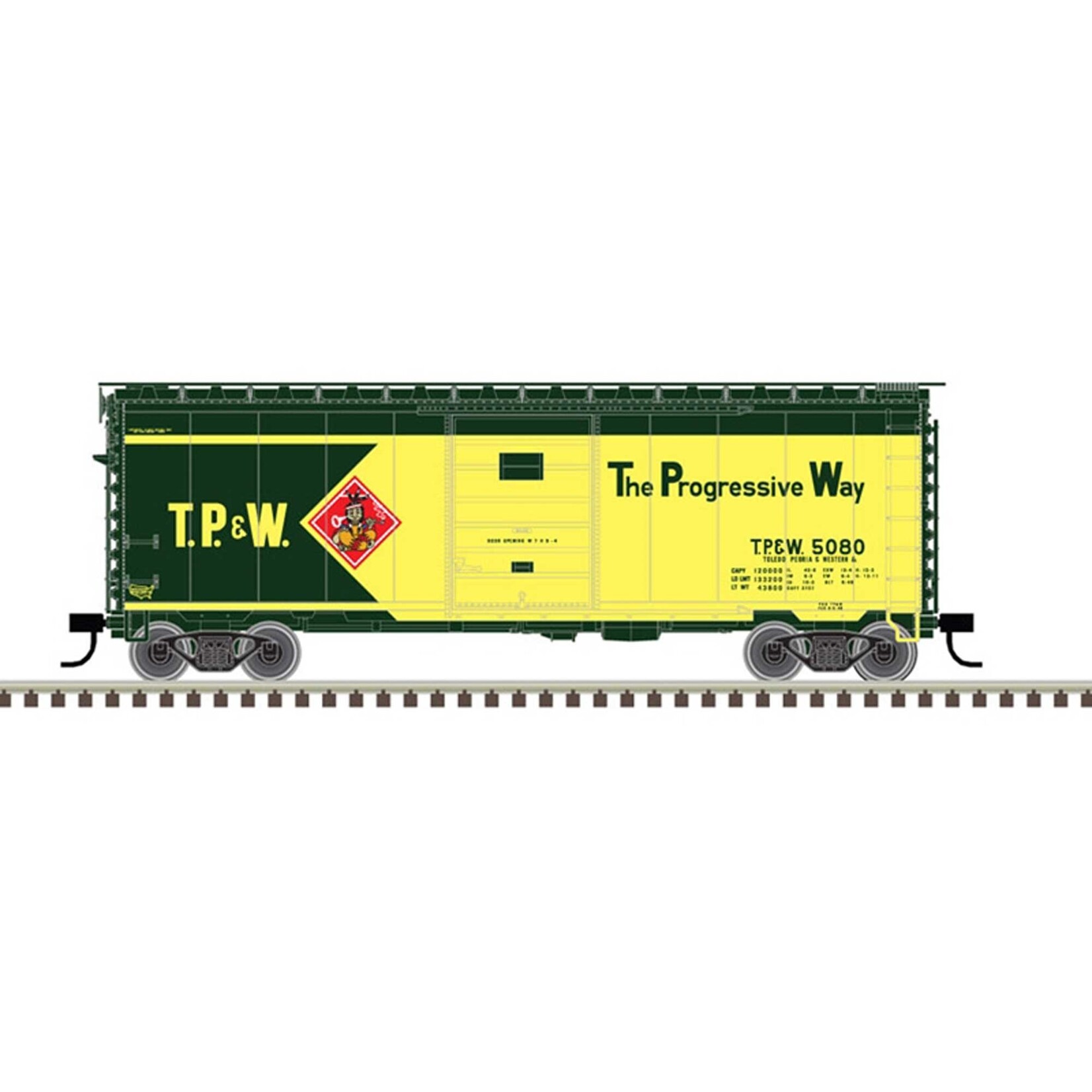 Atlas 50005779 N 40' PS-1 Box Car TP&W 5080