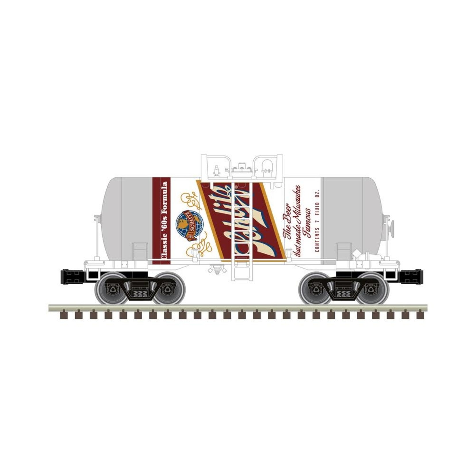 Atlas 50005642 N Beer Can Tank Car Schlitz 1932 (Red/White/Gold)