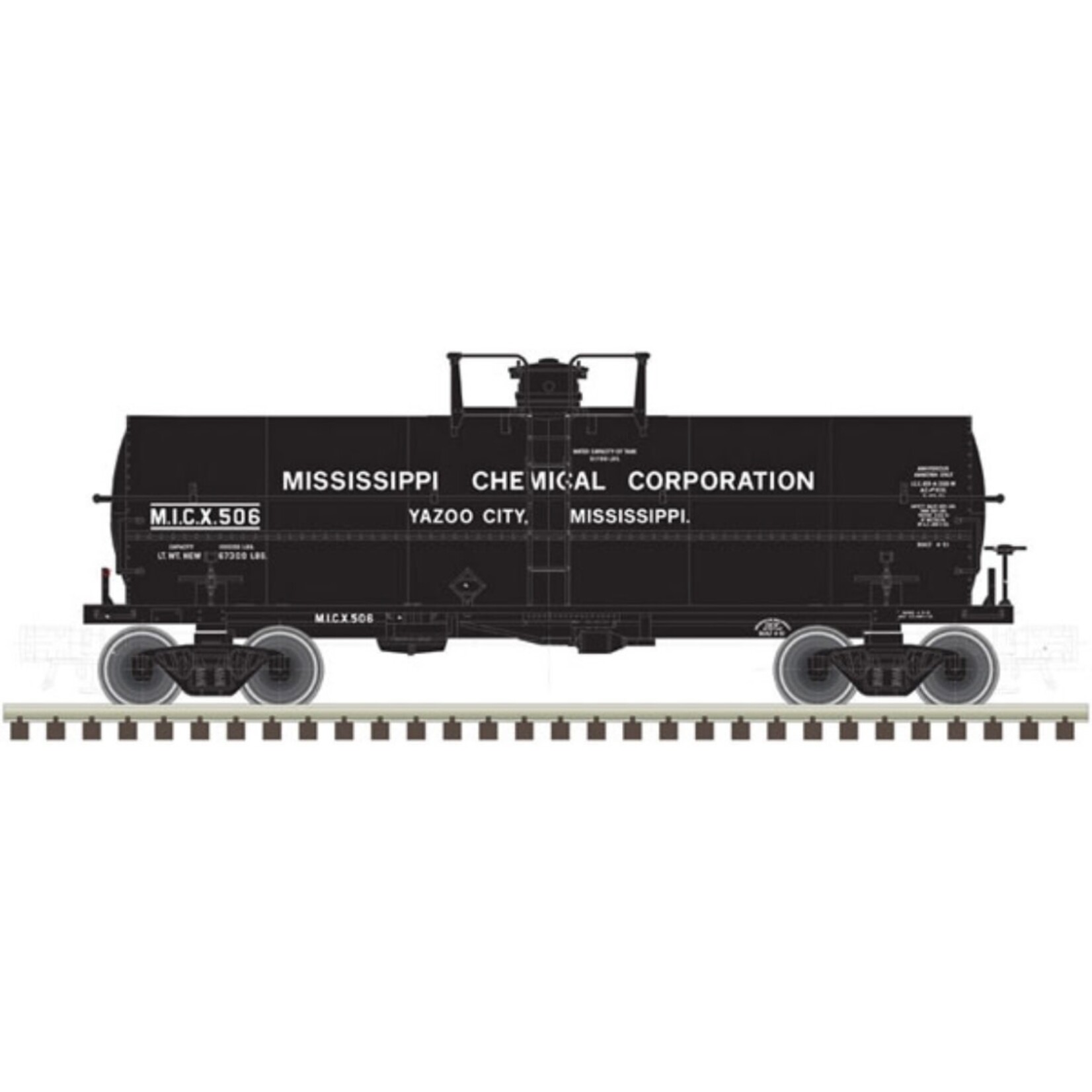 Atlas 50004739 N 11,000 Gallon Tank Car,Mississippi Chemical 506