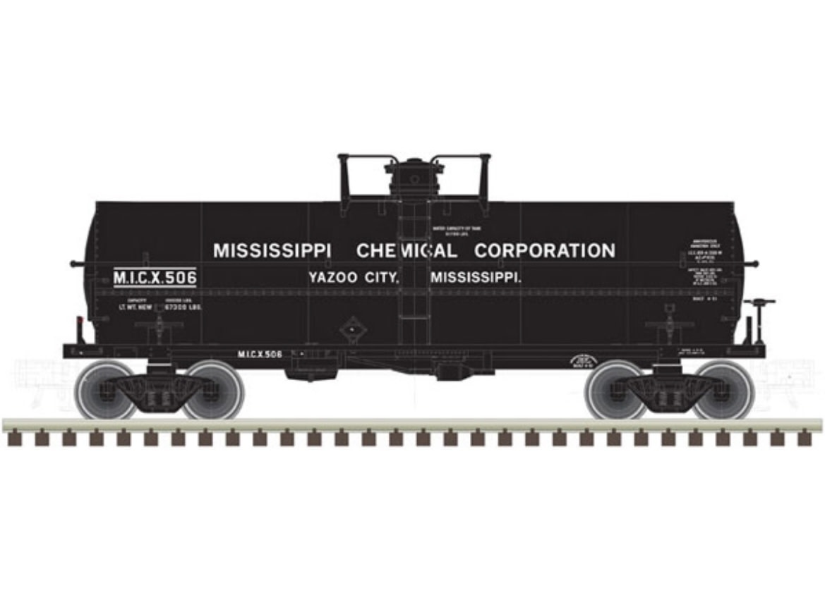 50004739 N 11,000 Gallon Tank Car,Mississippi Chemical 506
