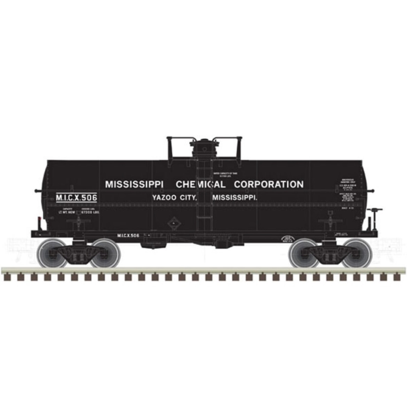 Atlas 50004738 N 11,000 Gallon Tank Car,Mississippi Chemical 501