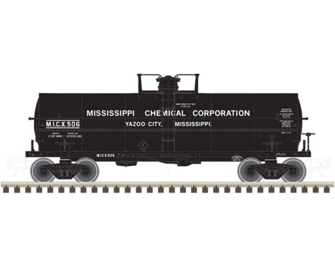 50004738 N 11,000 Gallon Tank Car,Mississippi Chemical 501