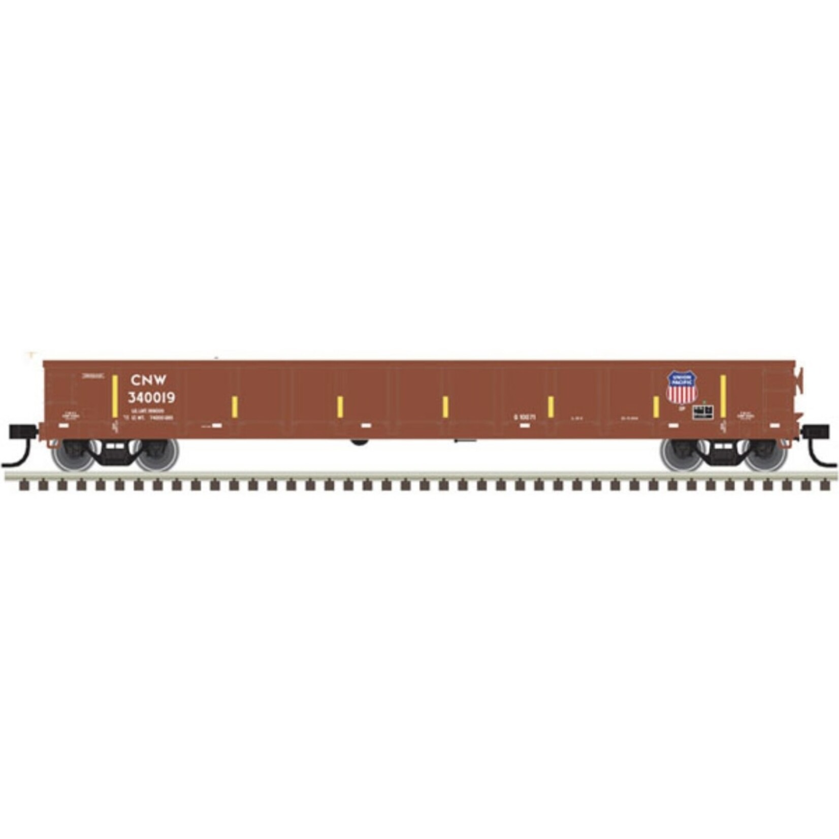 Atlas 50004685 N Evans Gondola, UP/C&NW/Brown/White 340107