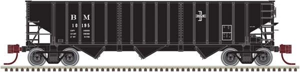 50003054 N 40' 3-Bay Hopper Car Boston & Maine