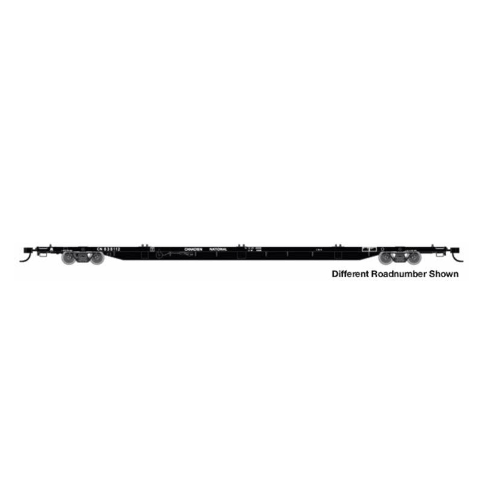 Atlas 50001059 N 85' CN Trash Container Car Black/White