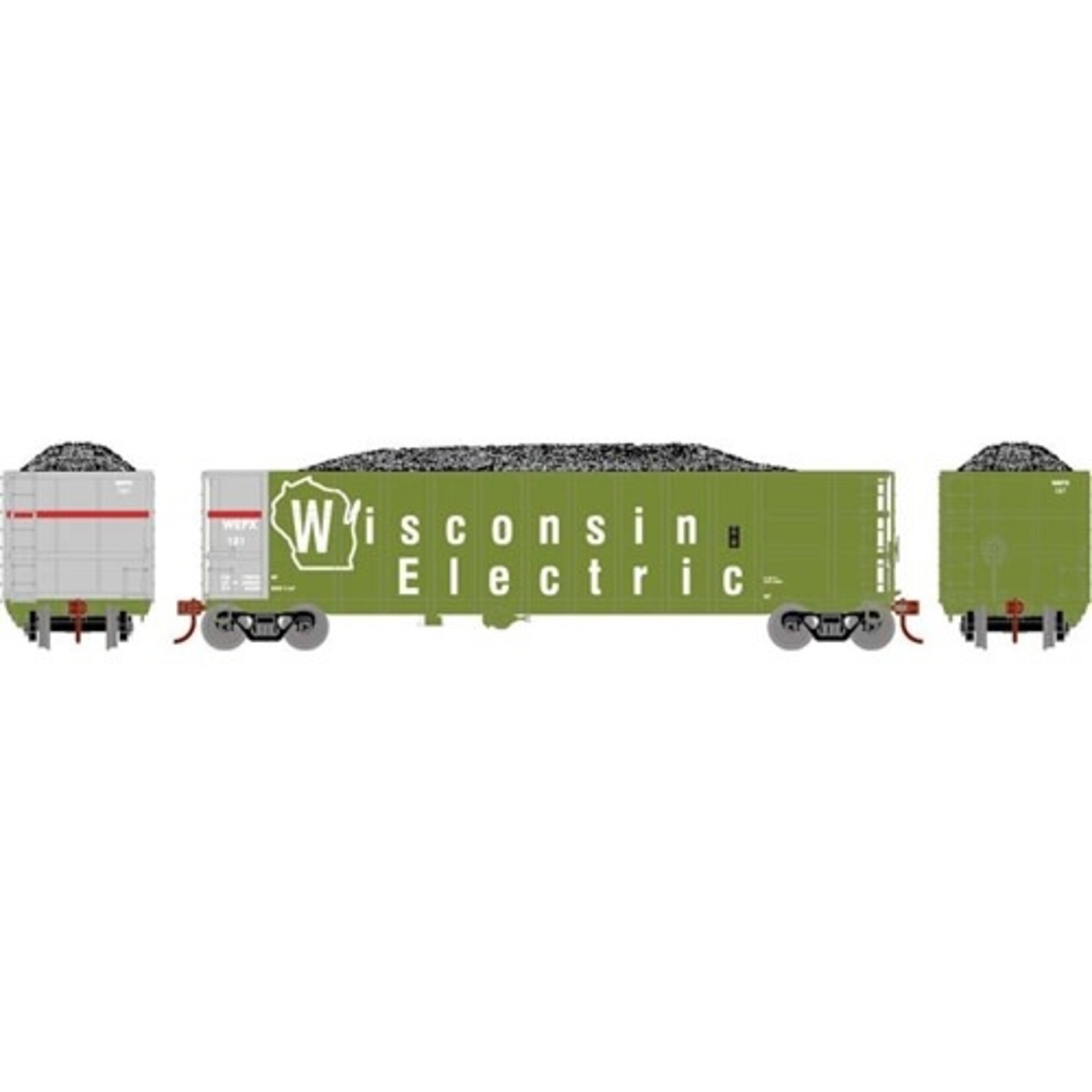 Athearn 3848 N Thrall High Side Gondola w/Load, WEPX #121