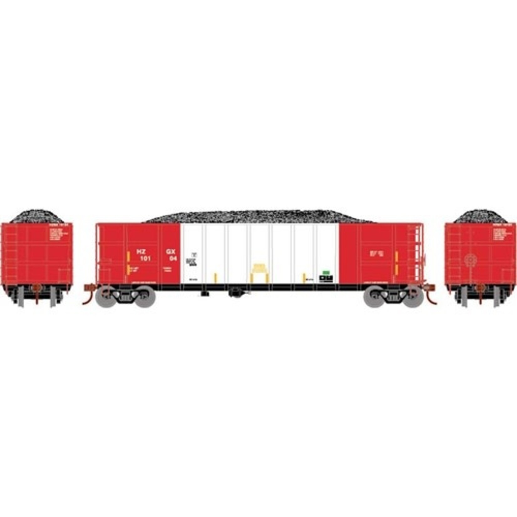 Athearn 3840 N Thrall High Side Gondola/Load,Herzog/White#10104